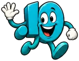 Booted.io, the FreedDomains .io mascot: a teal cartoon .io domain extension with two big eyes and a wide smile, waving with both hands