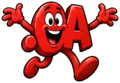 Cartoon .ca domain extension mascot: a red .ca with two big eyes and a wide smile, running with both arms spread wide