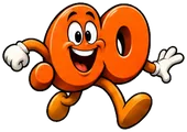 Snapped.co, the FreedDomains .co mascot: a orange cartoon .co domain extension with two big eyes and a wide smile, running with both hands out wide